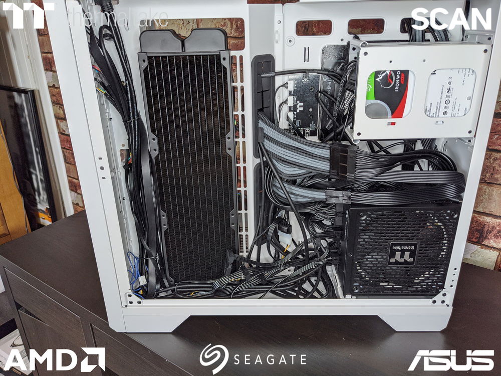 Cable management just means you managed to get the cables in. Right? It's only a test build after all.