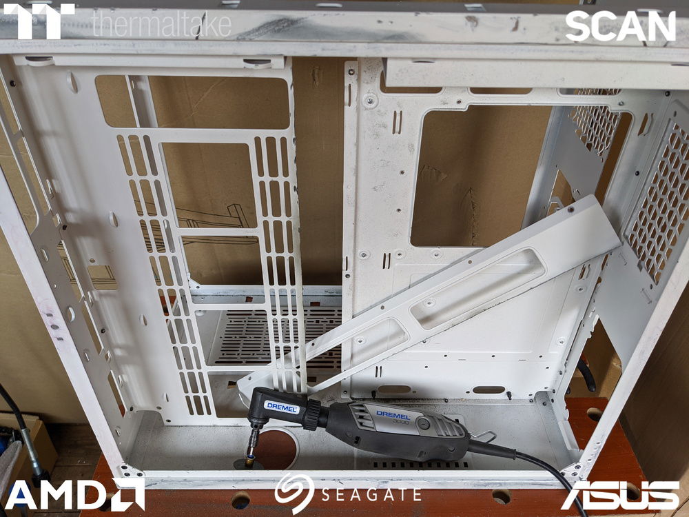 Making room for cables and pipework killed my Dremel :'(