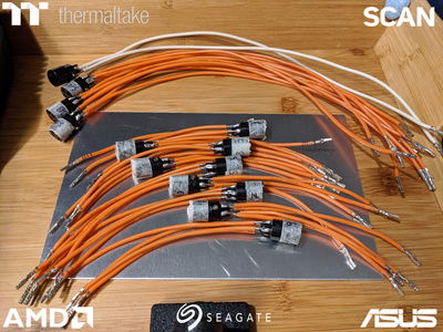 All the front chamber wires soldered up