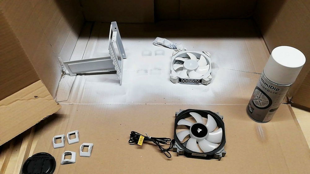 Over the course of the evening, I worked my way through an entire can. Almost 8-10 coats later, it looked like I had hit the point of diminishing returns, so I stopped and let everything dry overnight.