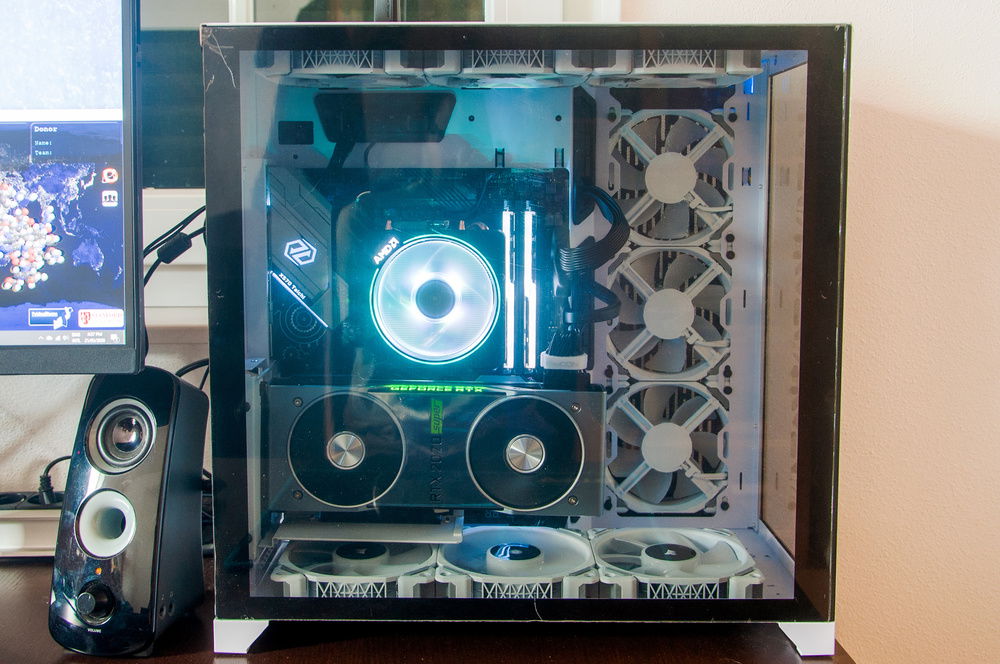 Close-up of the system. r/ShittyHDR would be proud.