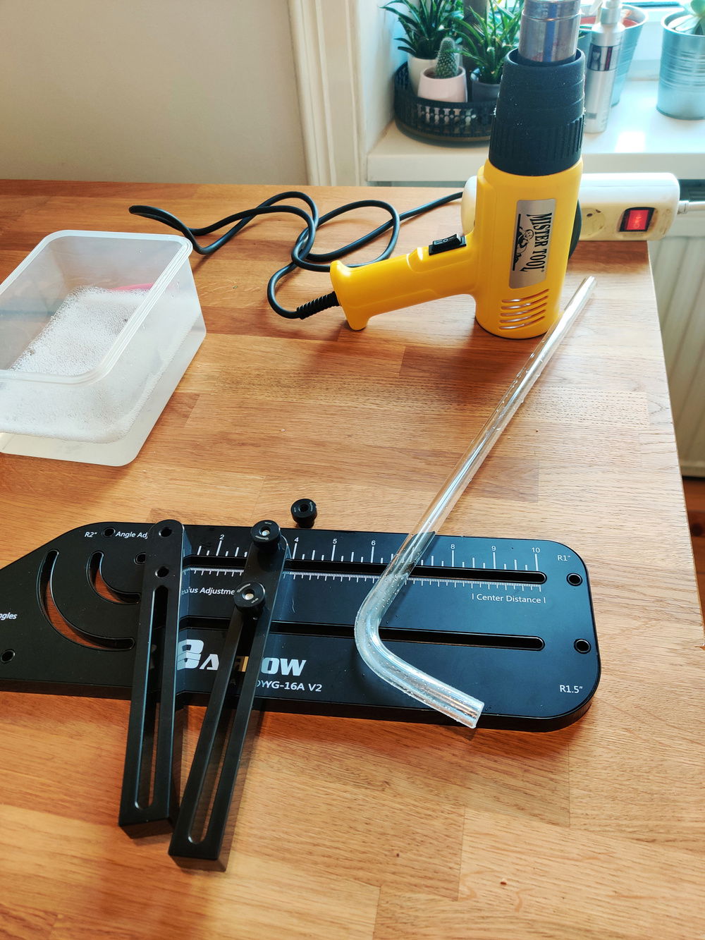 26th October 2020: I decided to try using the Barrow tube bending tool to do my runs.
