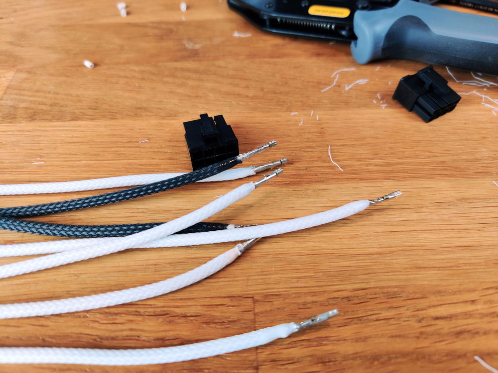 As was fixing one end of the sleeve.