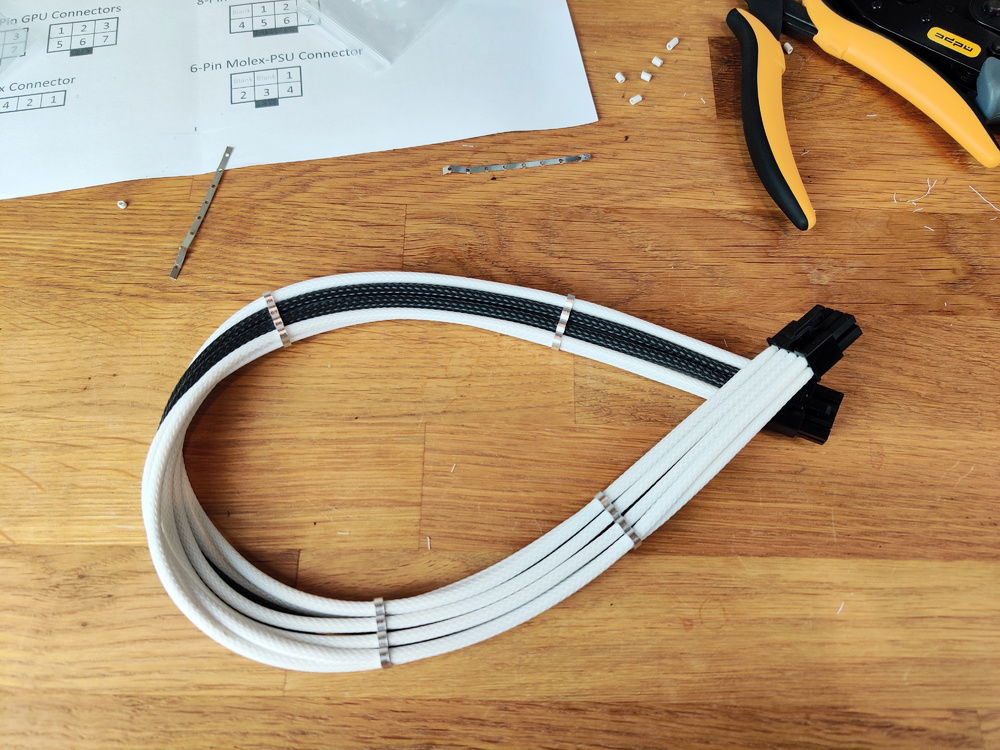 The first cable turned out really nicely.