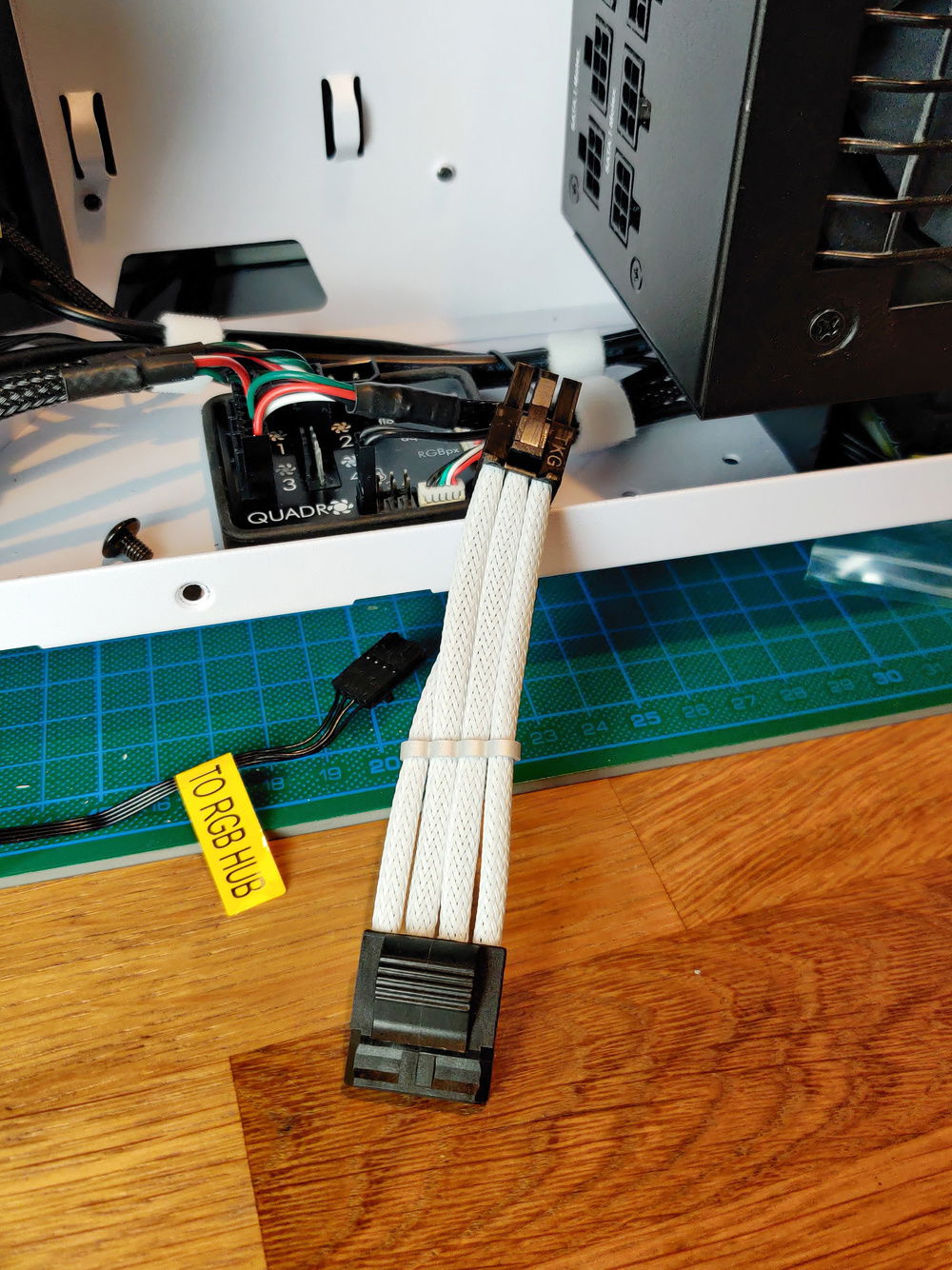 1st November 2020: The Molex power cable for the Quadro also turned out nicely. Or so I though. More on that later.