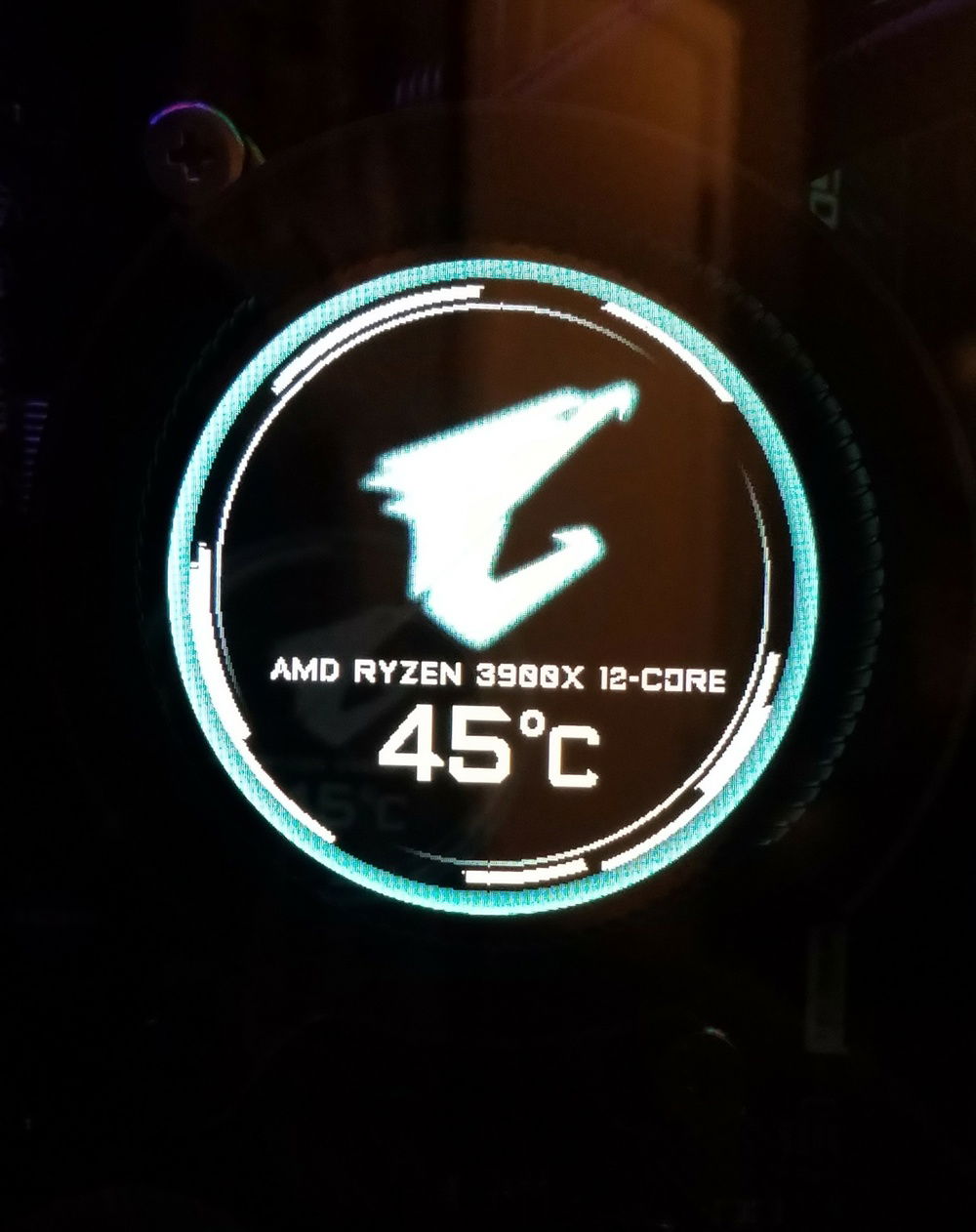 Cooling block/pump combo with programmable screen