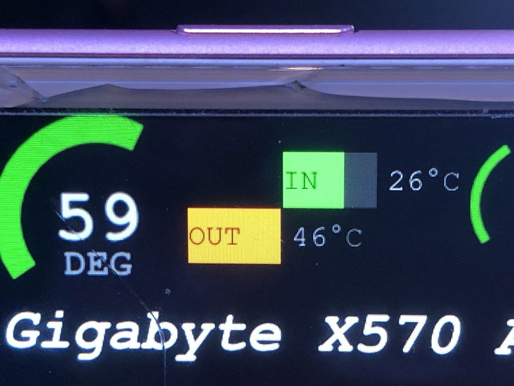 Thanks to two new thermocouples, I can now see my intake and exhaust temps!