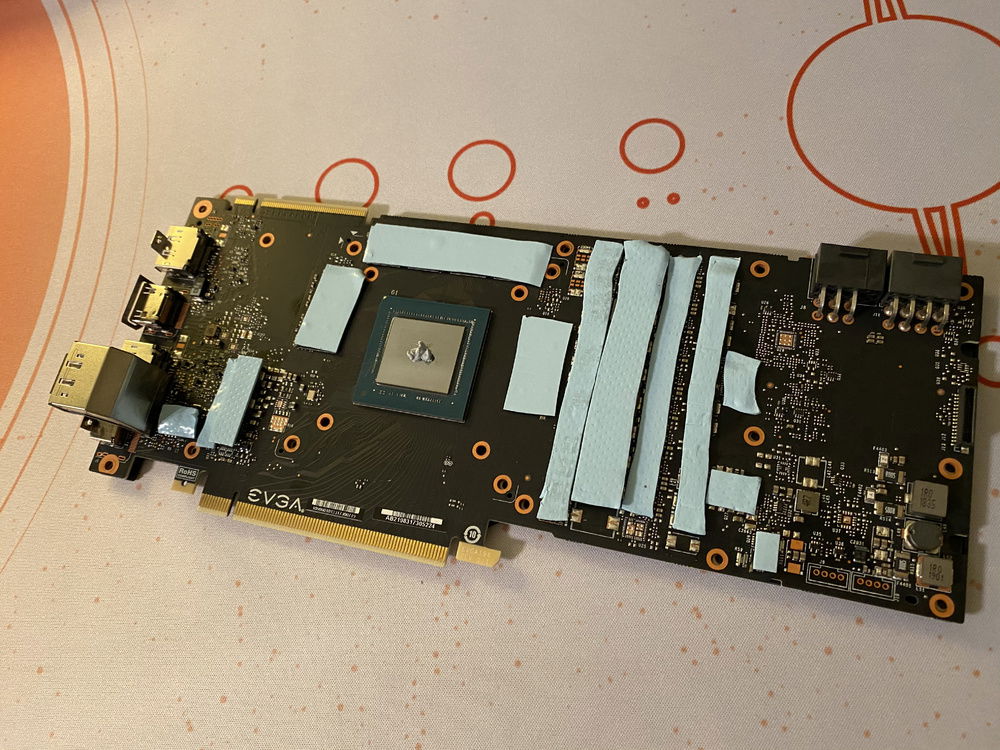 Thermal paste and pad all settled in