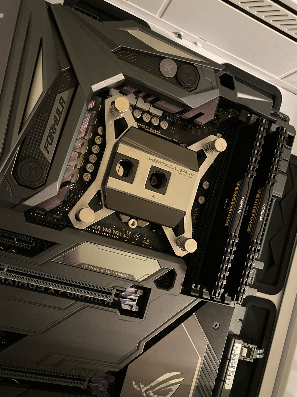 Mounted the CPU block