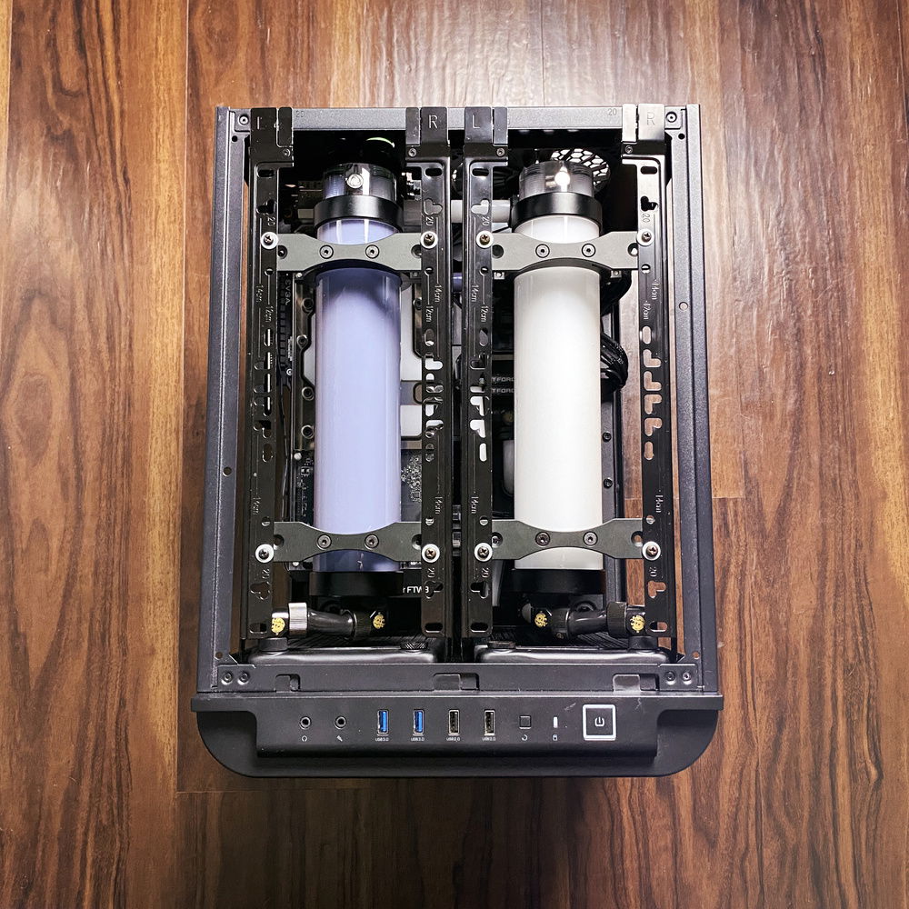 Overhead showing both loops.