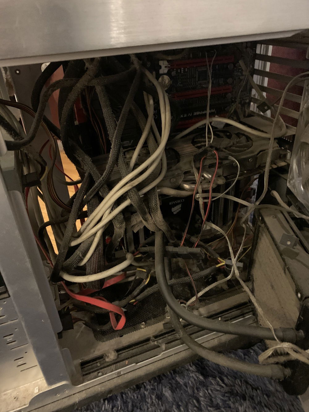 April 19 - My last "build" in 2013. Hey, it worked lol (incredibly). Now gonna take my time and do it right. Was sitting in the basement for last year.