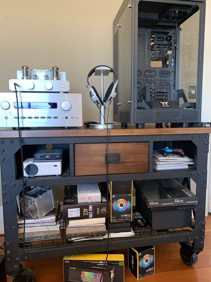 April 19 - "The Tower" Case, Woo Audio tube headphone amp and Sennheiser 800 headphones