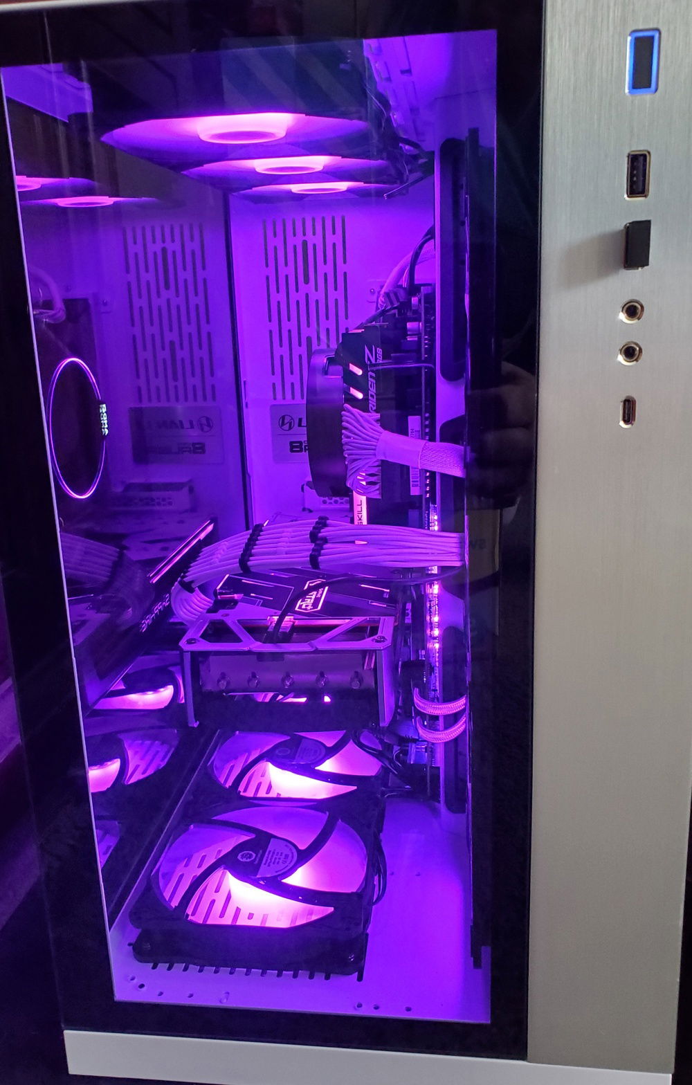 Purple sets the white off nicely.