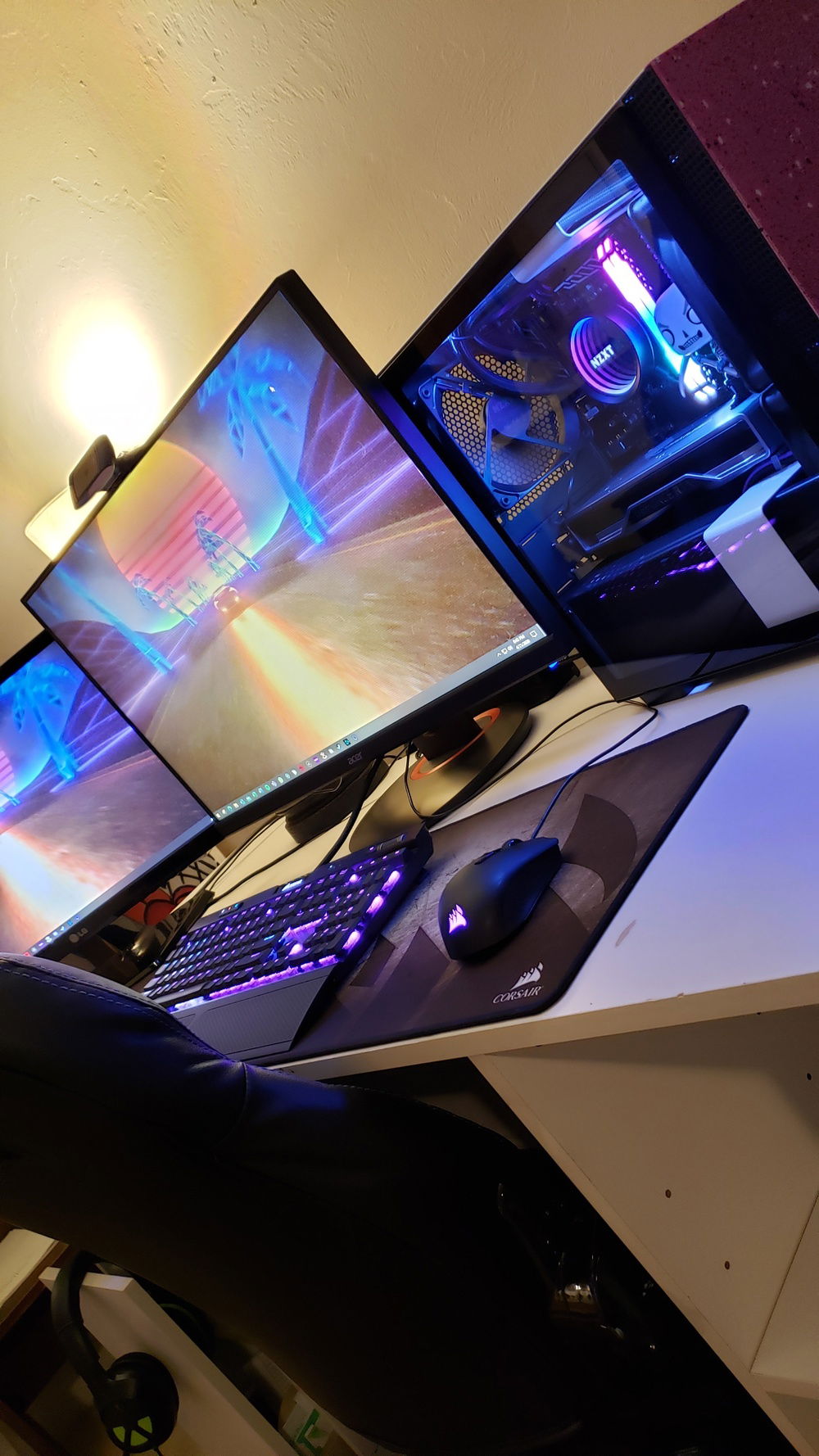 Side shot of everything.