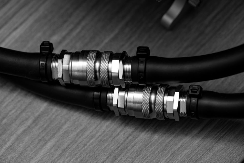 Yes, I used zipties in a multi-thousand dollar system. 
I didn't like the shiny chrome clamps the QDs came with.