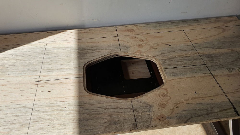 Window cutout done and routed