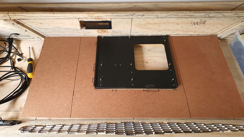 Start of shroud templating