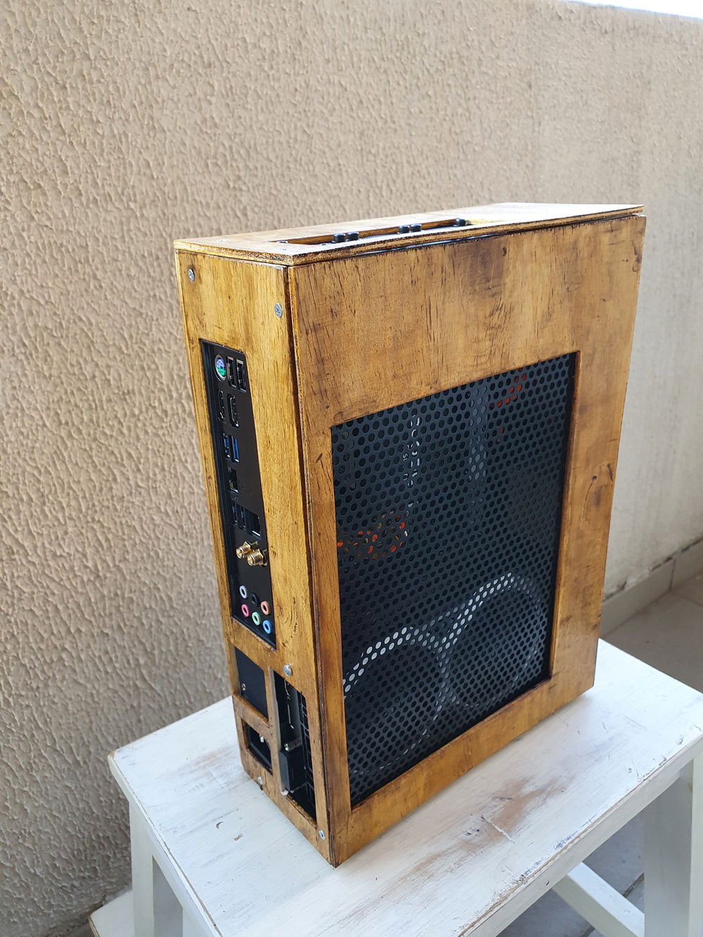 Side and back panel.