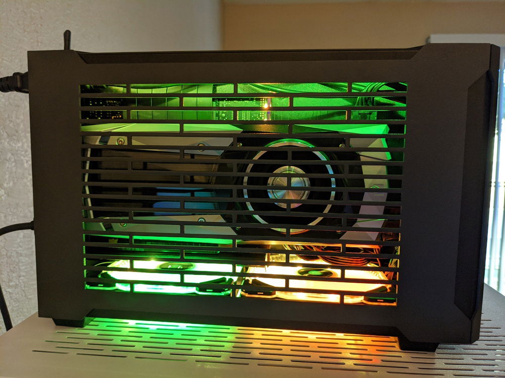 GPU side with PC turned on