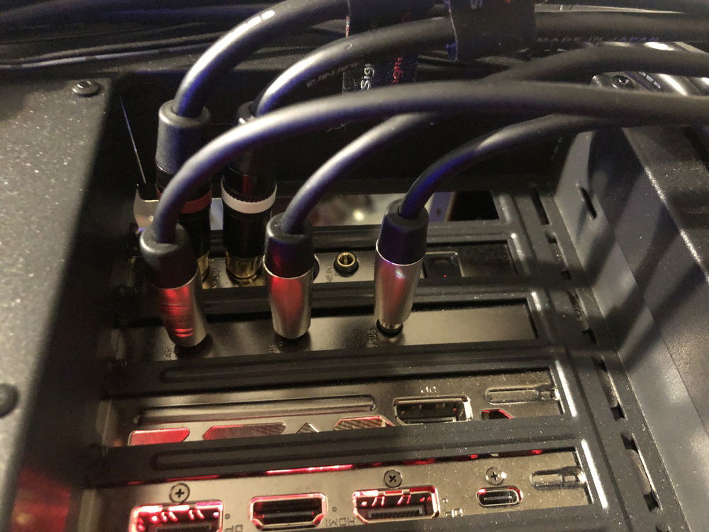 not just for looks, using the 7.1 surround sound card