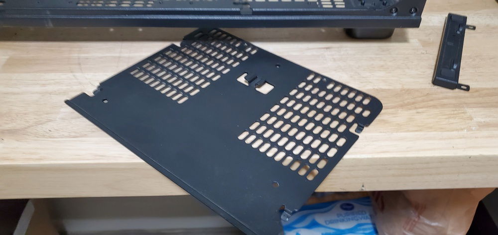 Tearing down to prep for painting.