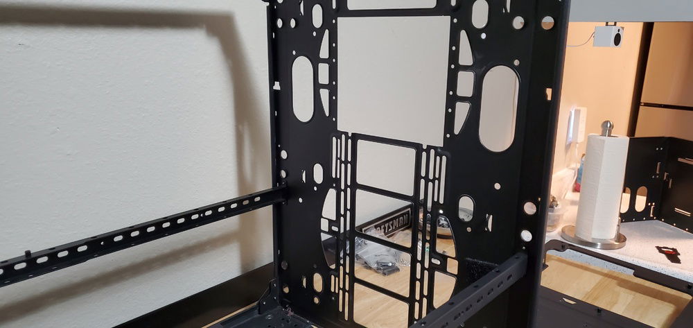 Tearing down to prep for painting.