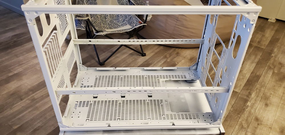 The painting process.