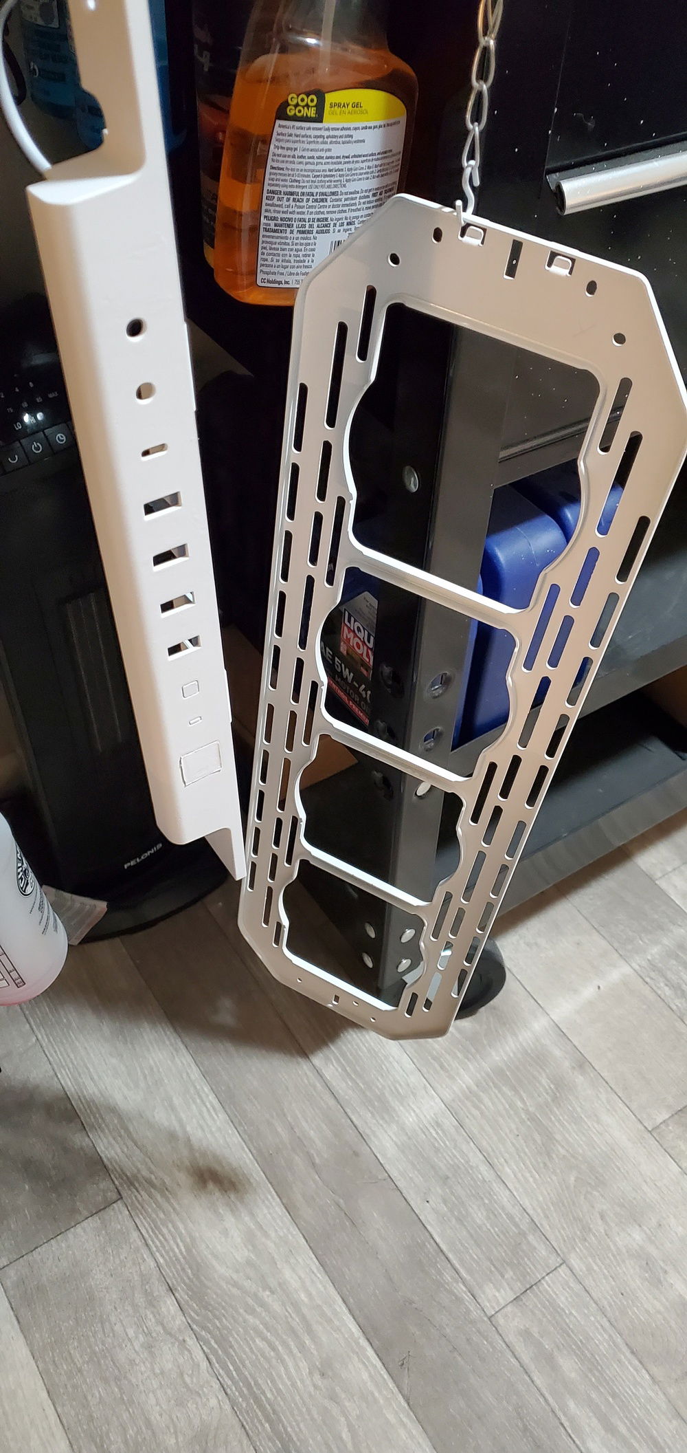 The painting process.