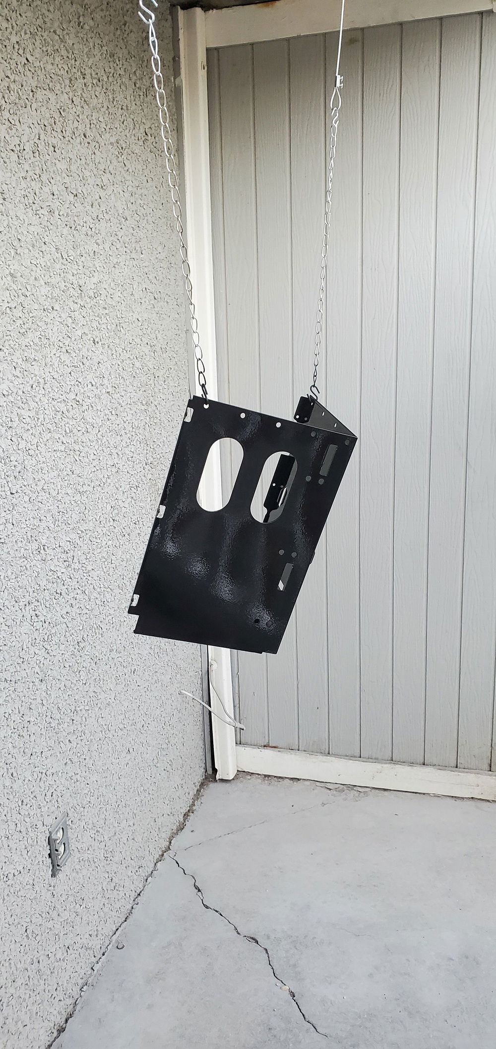 The painting process.