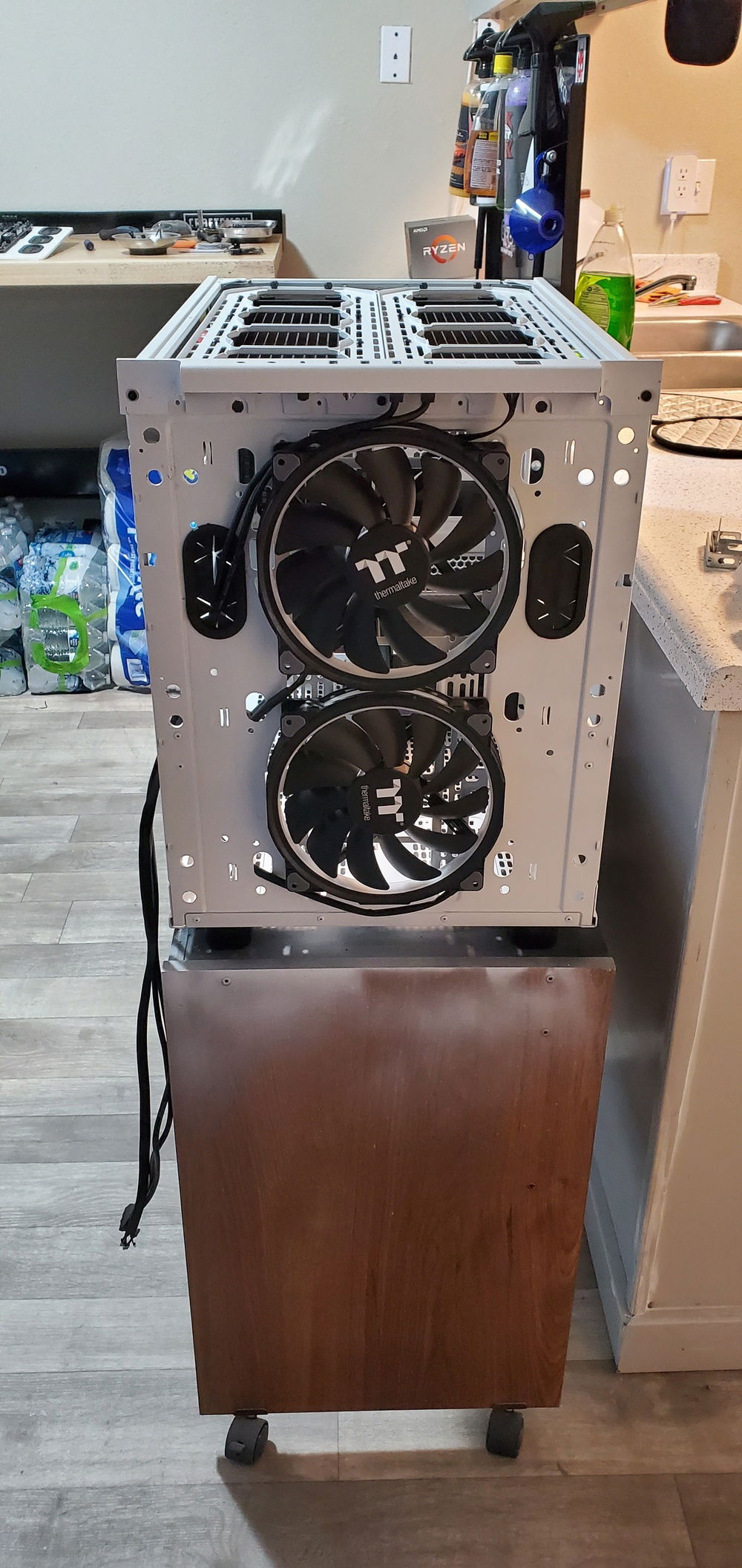I only put these fan on because the front looked weird with out them.