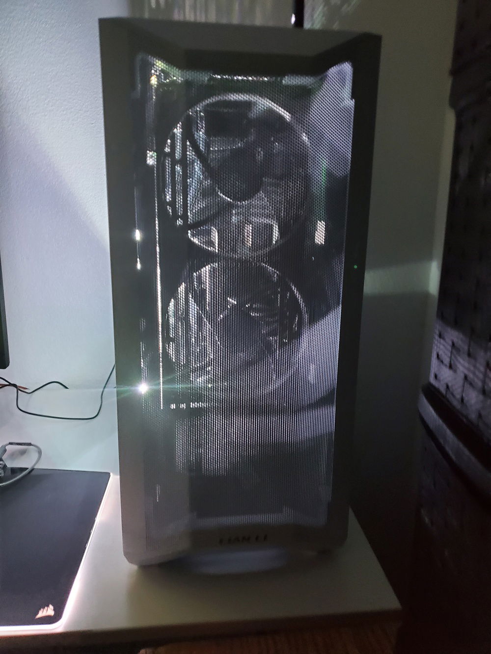 Replaced front and side panels with mesh kit