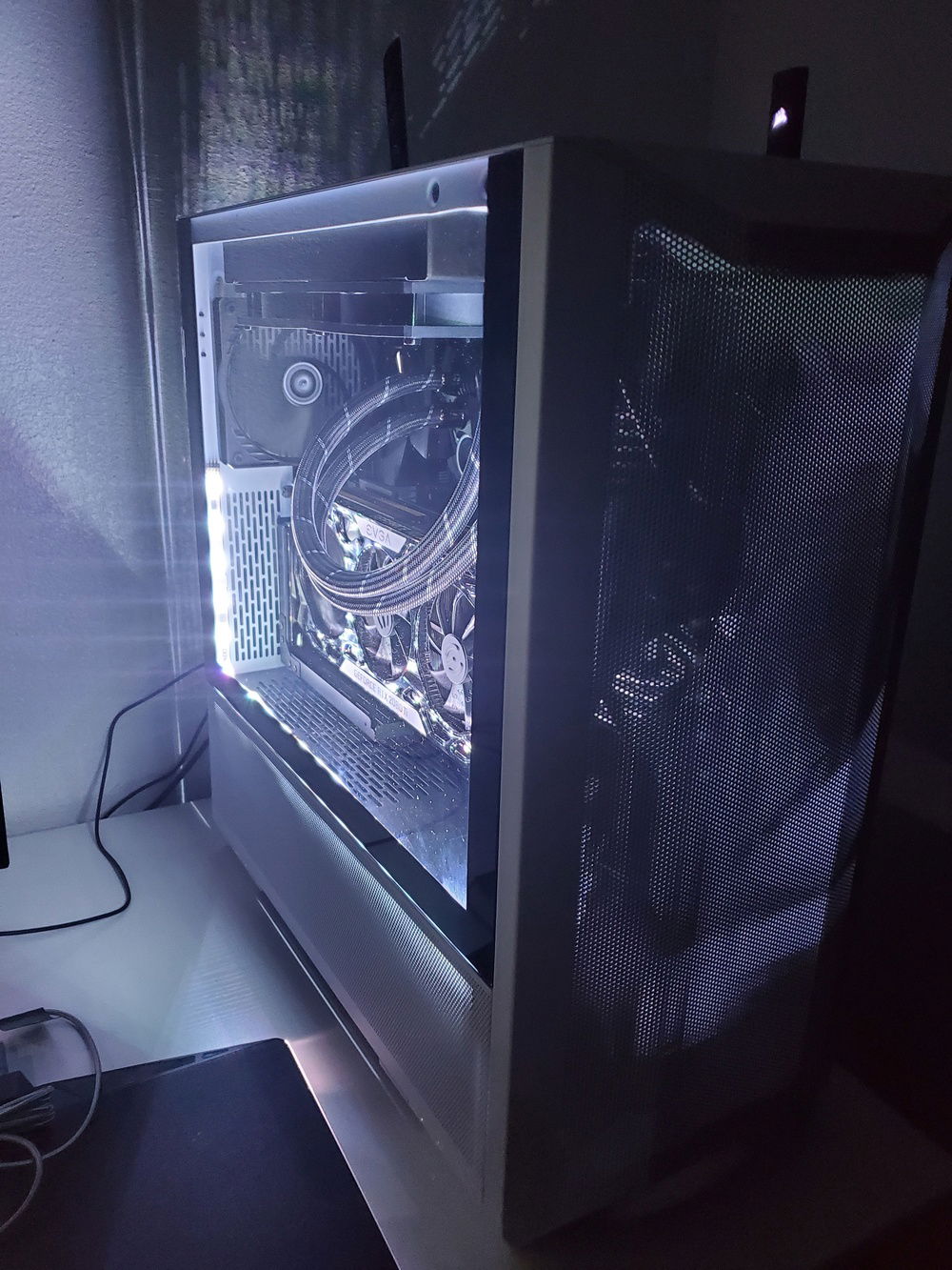 Replaced front and side panels with mesh kit