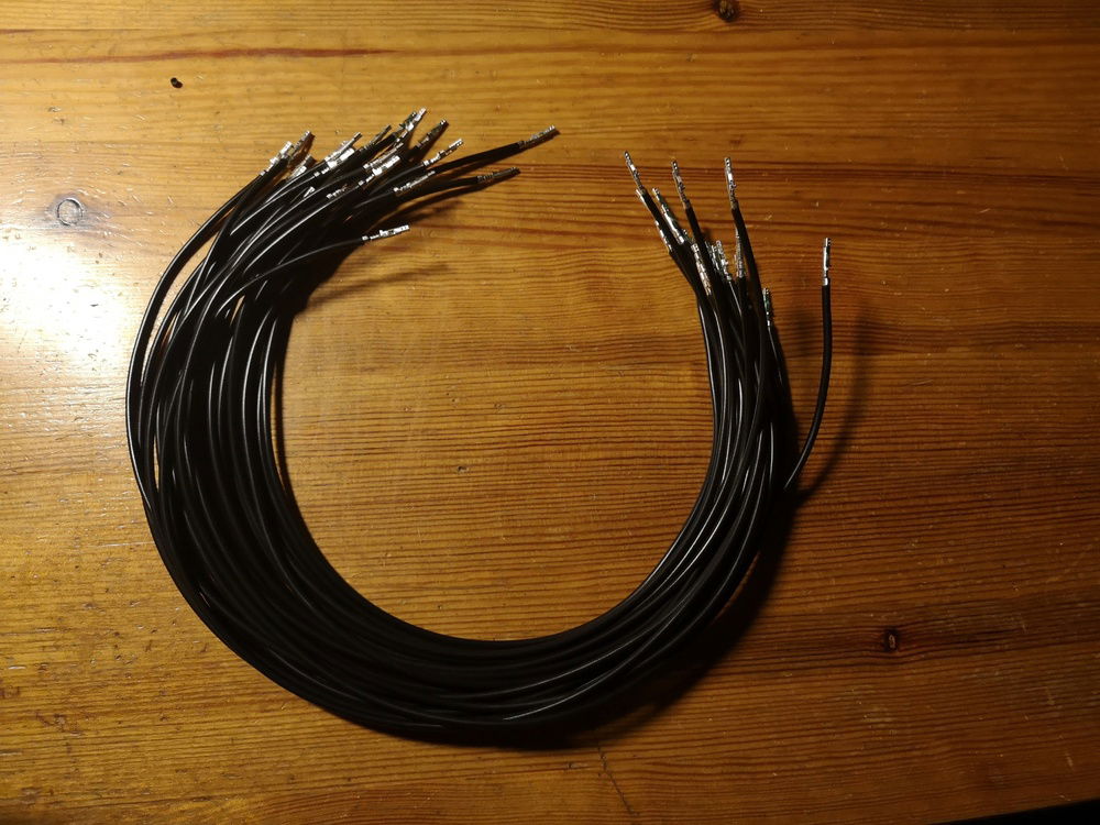24pin wires waiting to be sleeved
