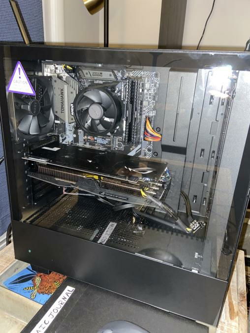 Side with tempered glass on and RGB off.