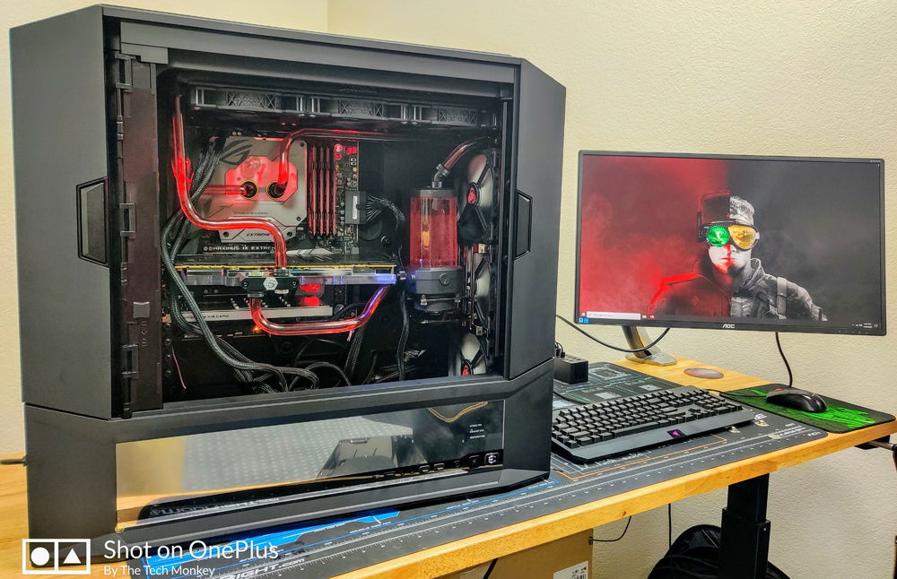 Install and setup test. This is the first time we were able to boot the PC in nearly 9-months of parts collection. Thankfully everything works.

Motherboard and RAM were VERY unhappy and took 2-days to get to post and boot properly.