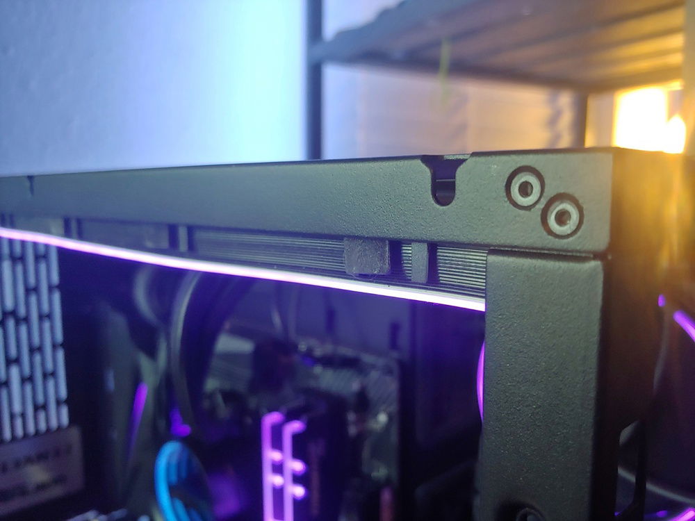Lighting strip (Phanteks Neon) mounting