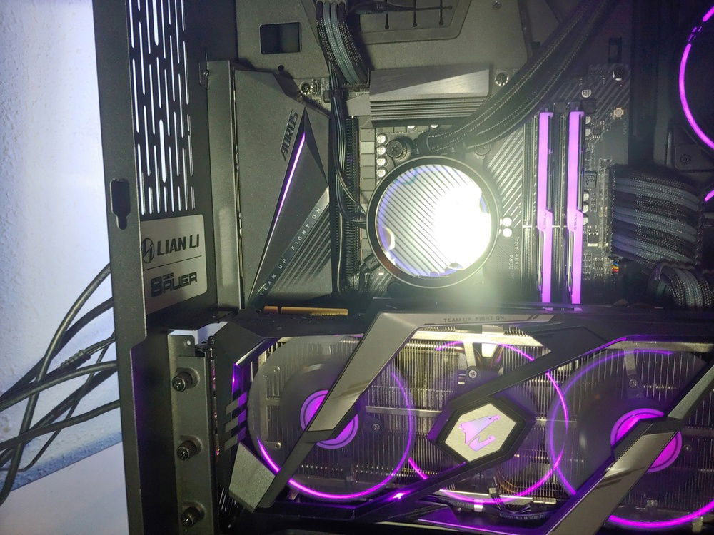 Bundled the AIO wires and ran them along the VRM/IO Block