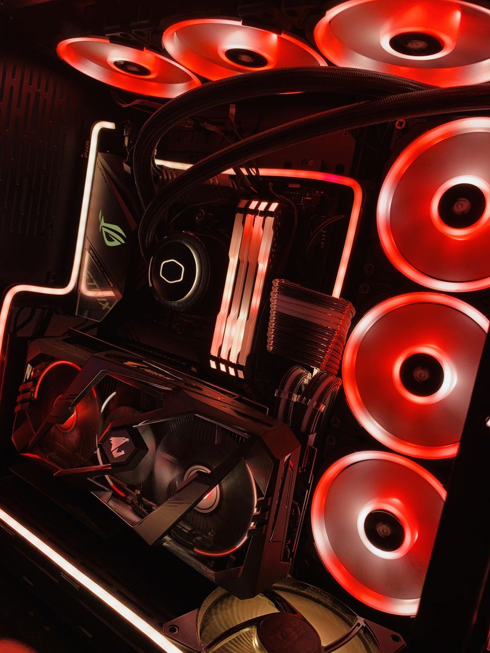 Added some Phanteks neon digital RGB led strips🤤