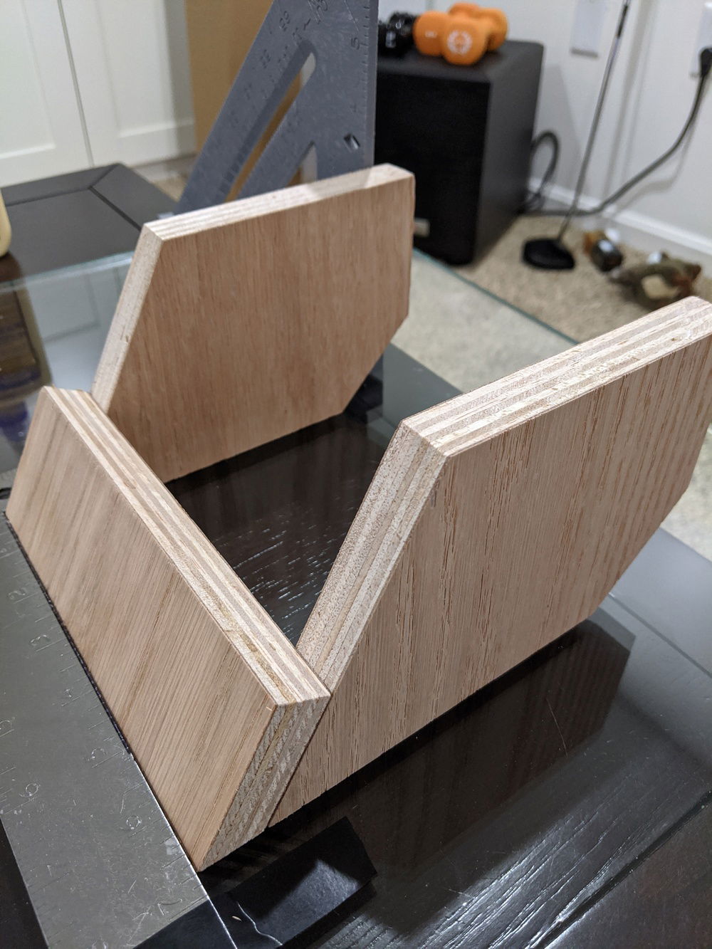 Glueing the GPU bracket/holder. Want to make sure everything is square and solid.