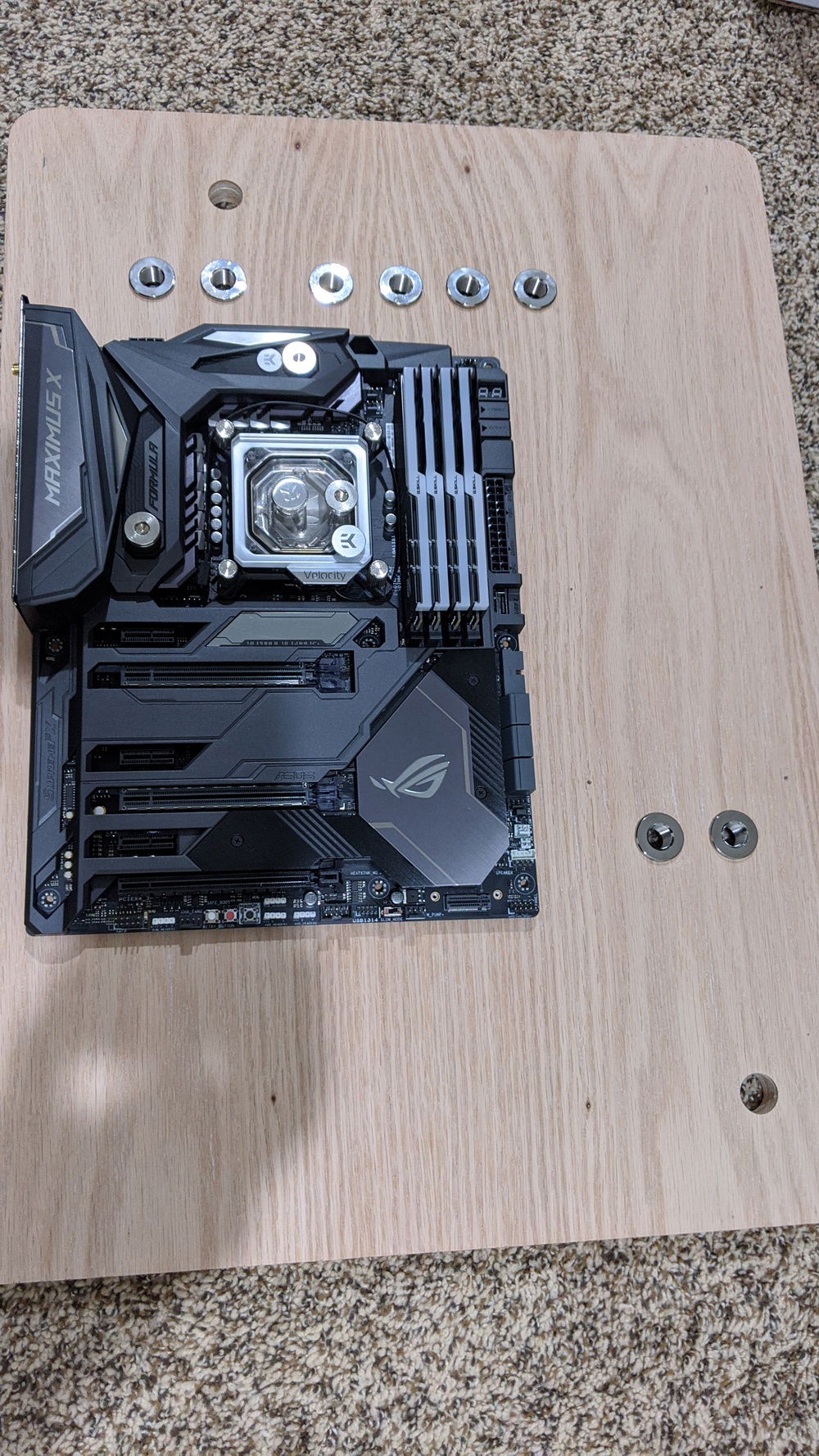 Fittings all installed! And they are all straight!