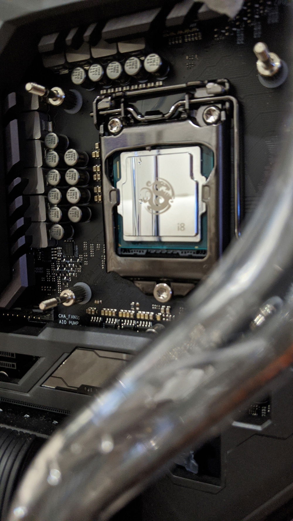 I added the Bitspower IHS. It is replacing the stock intel IHS on my de-lidded 8700K. maybe a 1 to 2 degree drop over stock..