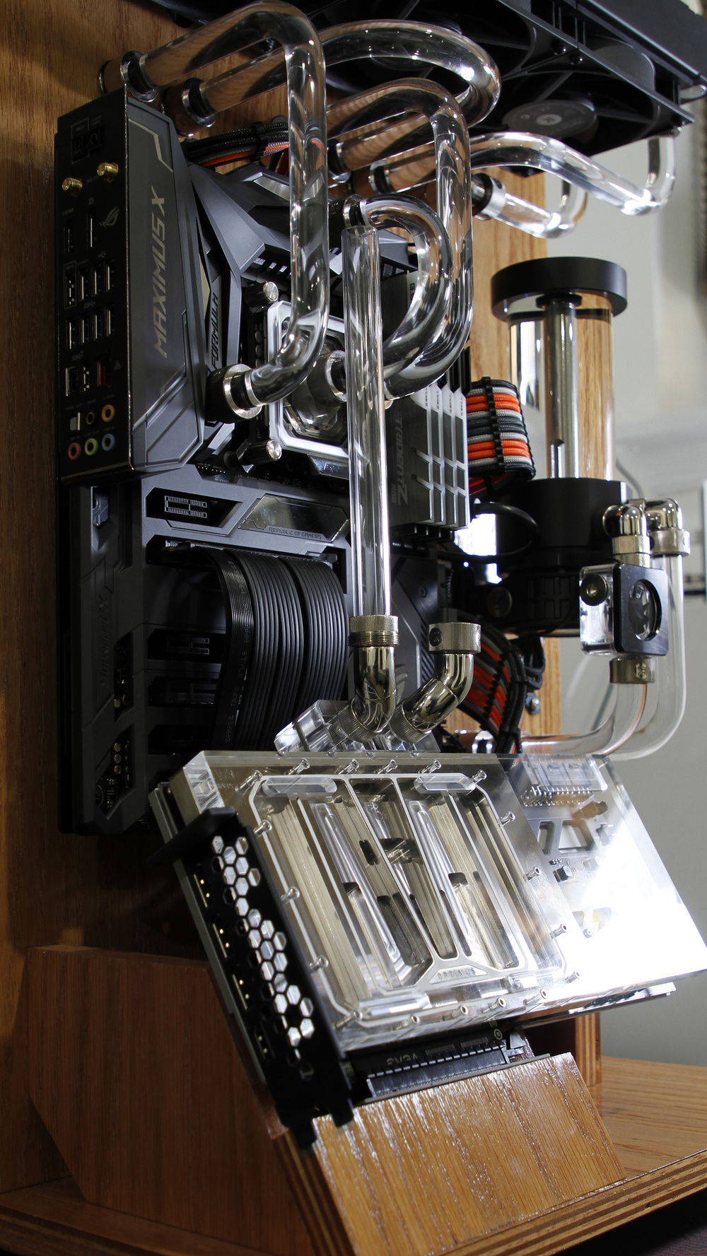 Working on the mock-up of the tube runs.