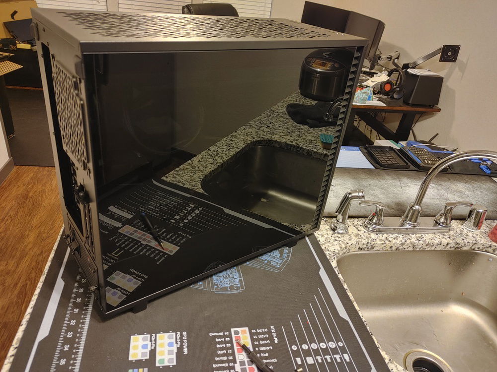 Tempered glass side panel