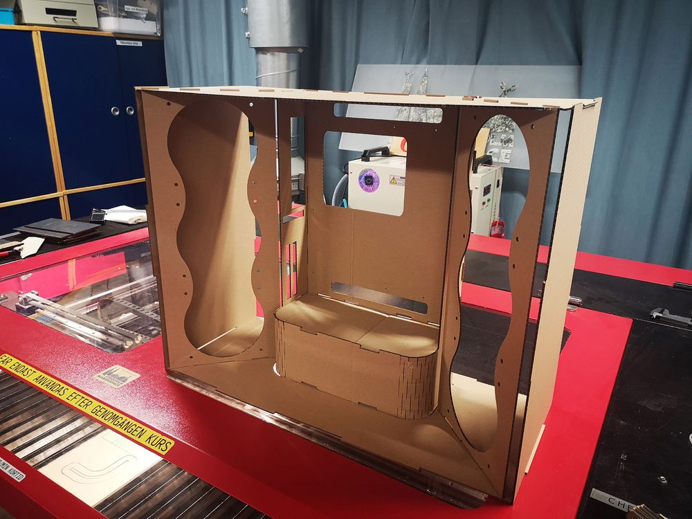 First assembly on the laser cutter