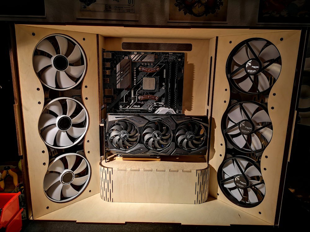 Now with Fractal fans! Just got to install the CPU cooler and boot!