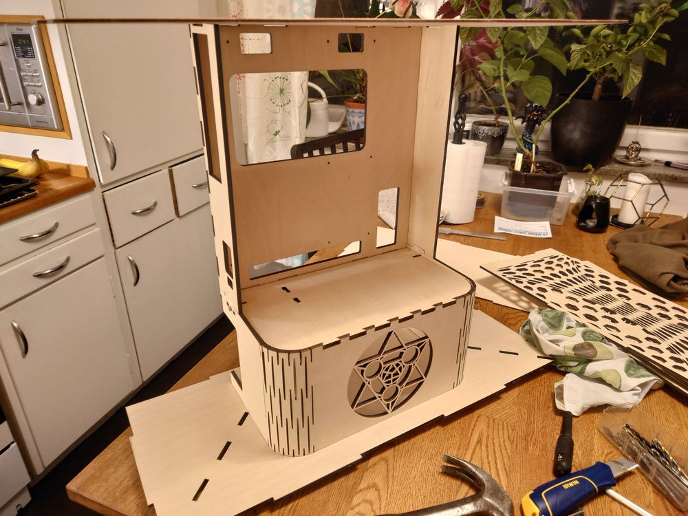 Motherboard tray and PSU shroud mounted