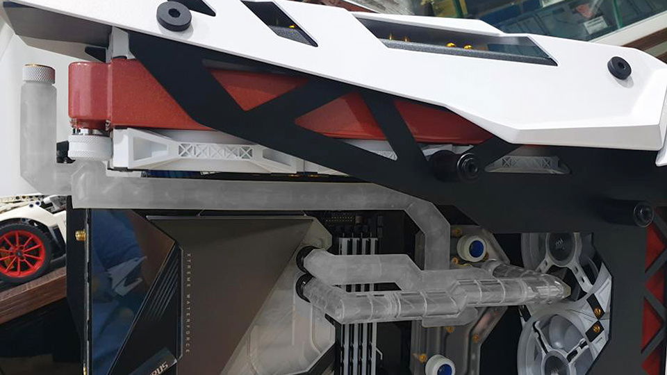 Test fitting before polishing the custom pipes