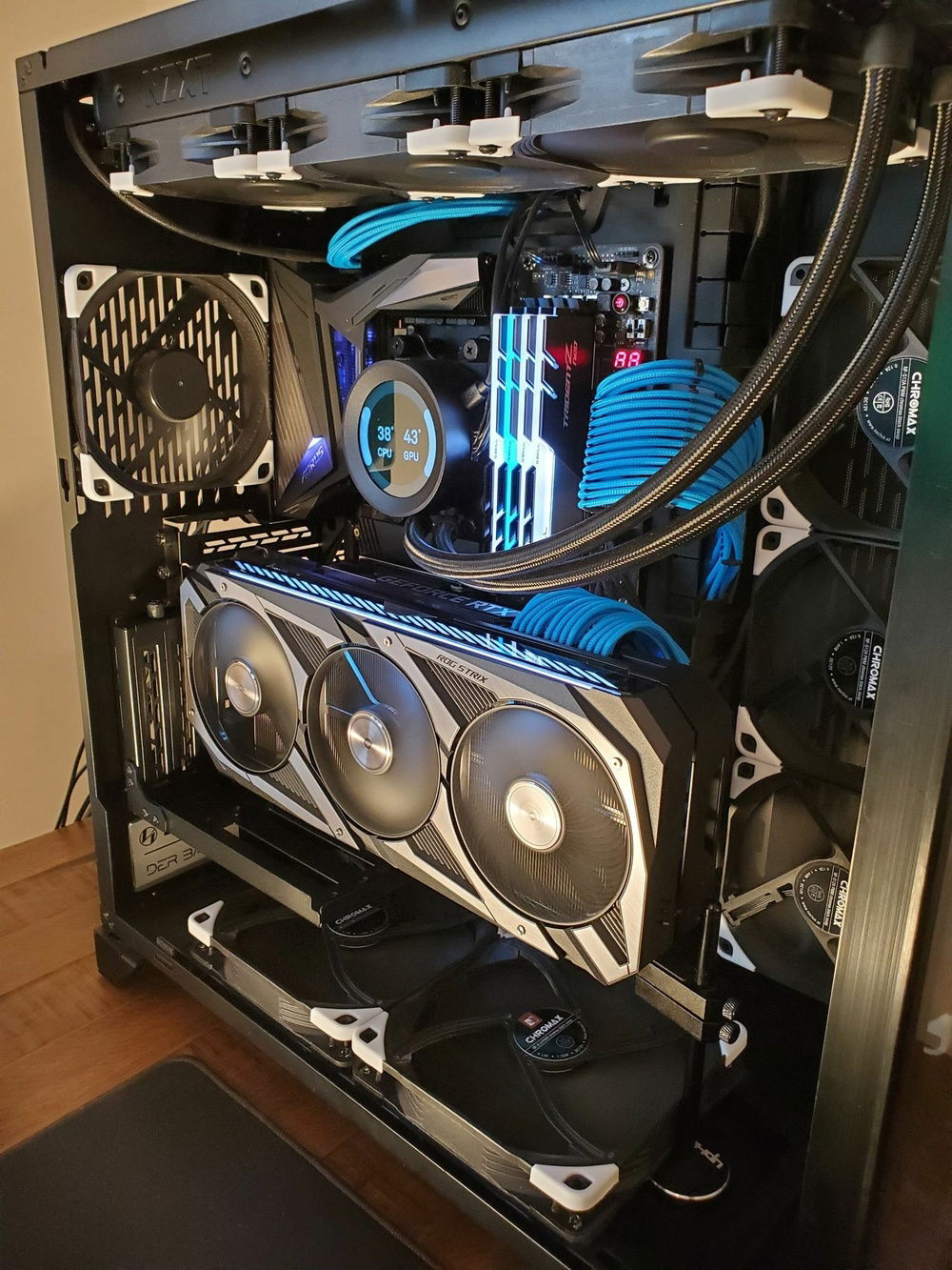 Black 3090 I got standing in line at Microcenter ... re-sold it at MSRP like a reasonable human being should.