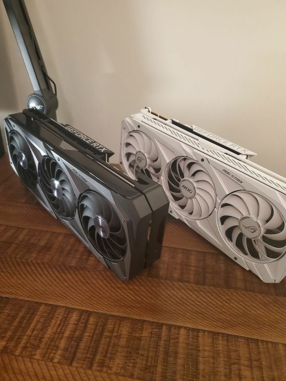 Black and white side by side.