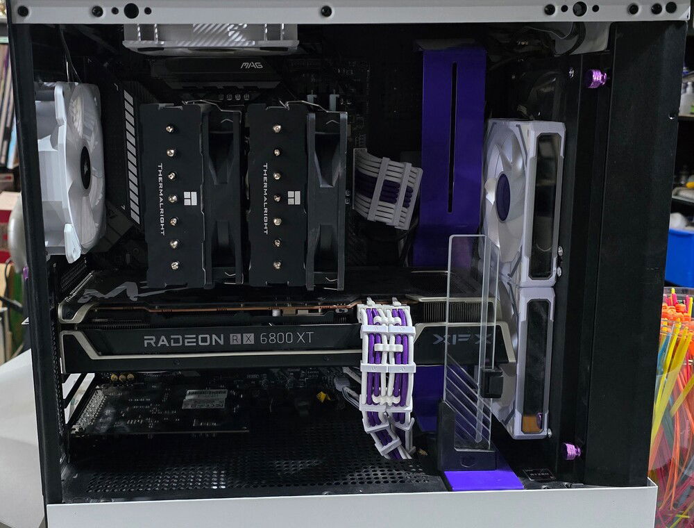 new mobo/cpu/cooler and some new fans.